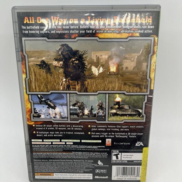 Battlefield 2 Modern Combat Xbox 360 PH - Complete CIB Tested - Picture 3 of 9